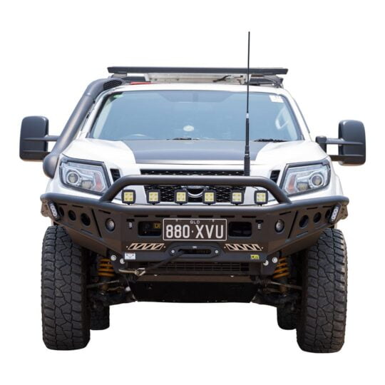 Nissan Navara (+2015) NP300 D23 TJM Bull Bar Chaser Steel Black