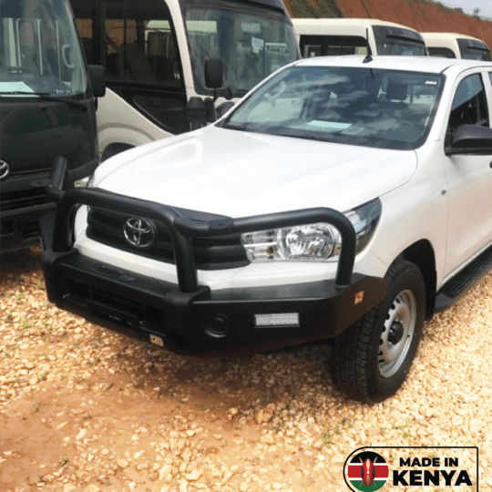 Toyota Hilux (+09/2015-06/2018) T15 Steel Black Bull bar without fog lights