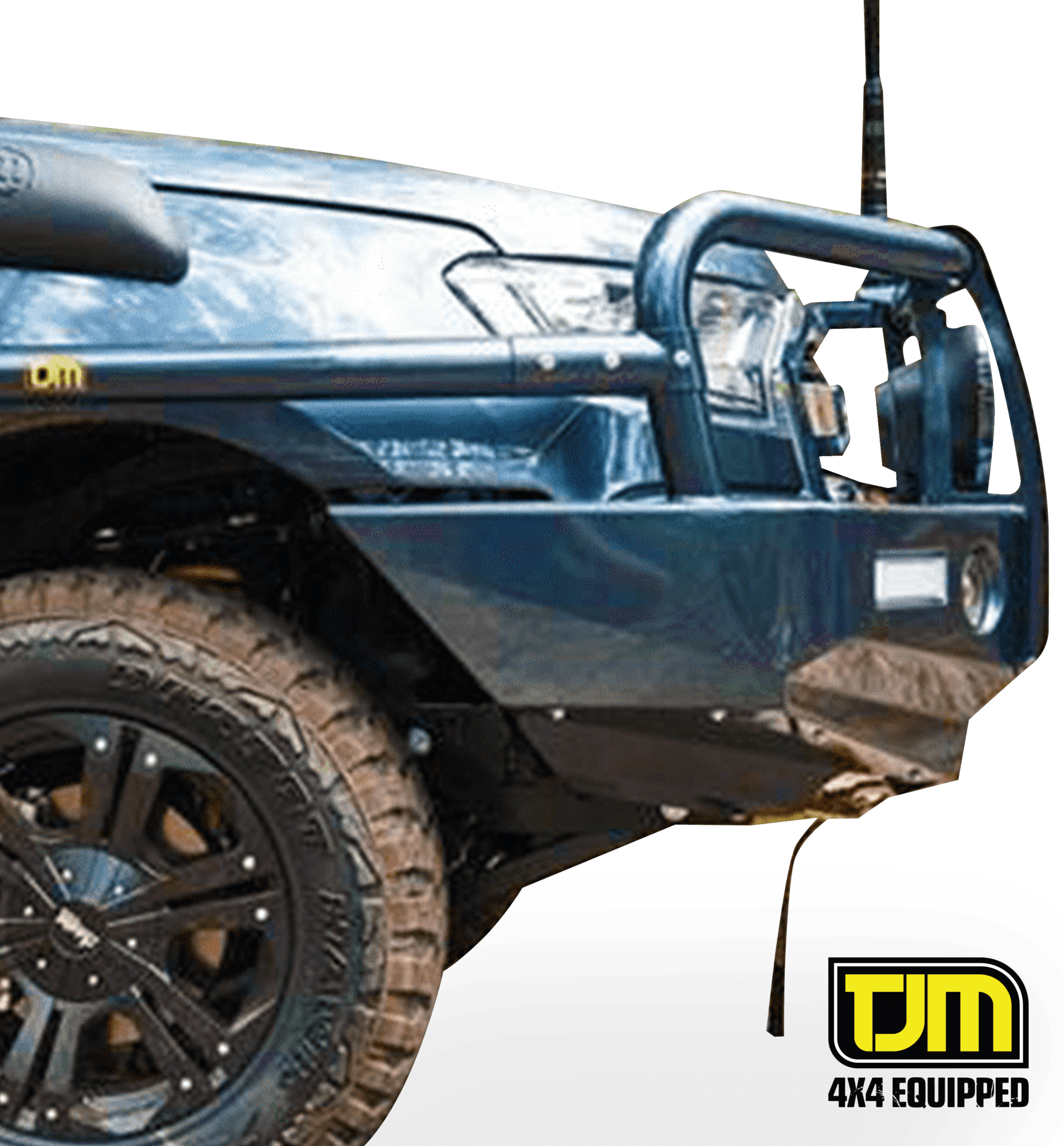 Ford Ranger T6 (+09/2011 on) TJM Side Bar Steel Black Suspension