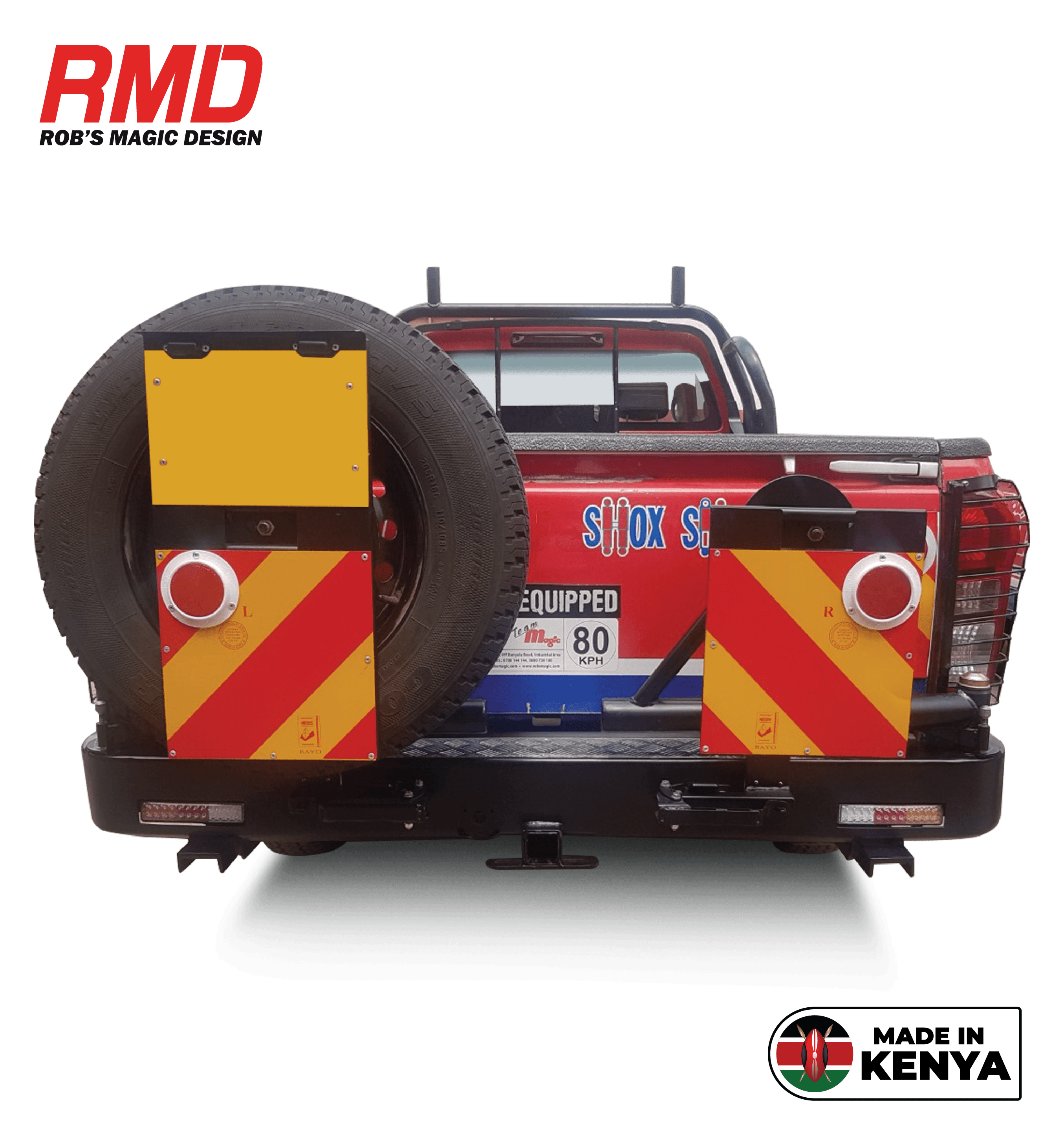 Isuzu D-Max Rear Replacement Bar with Tire Carrier