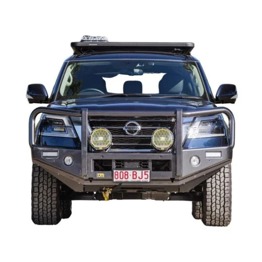 Nissan Patrol Y62 (+11/2019) TJM Bull Bar T13 Steel Black