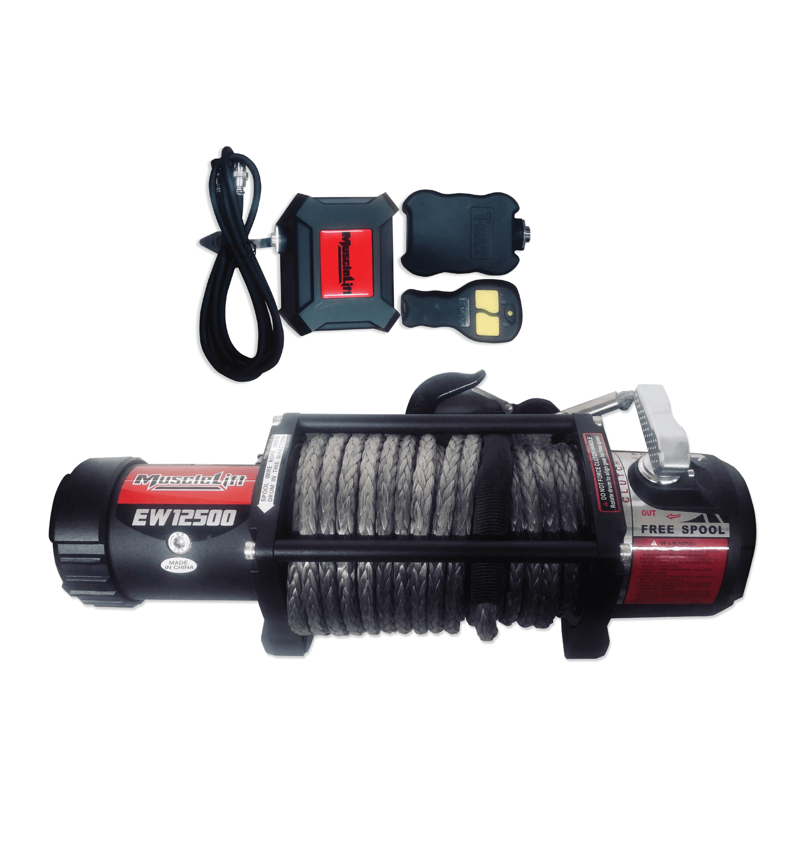 T-Max Electric Musclelift 12,500 Lbs Winch (Synthetic Rope)