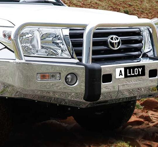 Toyota Land Cruiser 200 (-2015) TJM Bull Bar T15 Alloy Polished Non Bumper Cut