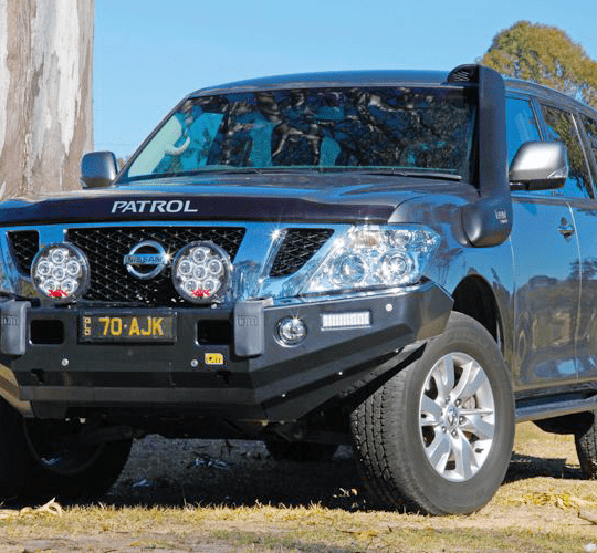 Nissan Patrol Y62 (+2013-11/2019) TJM Bull Bar T17 Steel Black