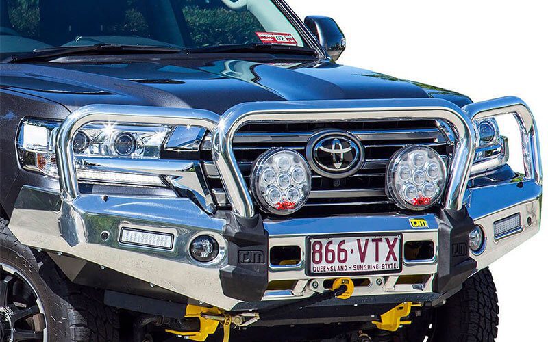 Toyota Prado LJ150 (+2017) TJM Bull Bar T15 Alloy Polished - Image 3