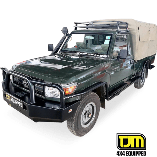 Toyota Land Cruiser 79 Single Cab TJM Roof Rack Steel Black 4 Leg