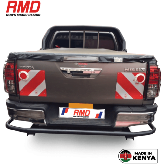 Toyota Hilux KUN125 (+2015) Rear Tubular Bar Wrap Around with Jacking Points to Suit O.E Bumper