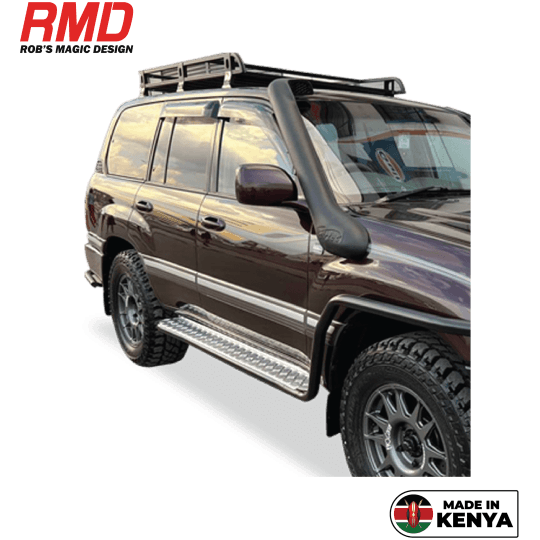 Toyota Land Cruiser 100/101/105 Side Step Steel Black (Set) (Bolt On)