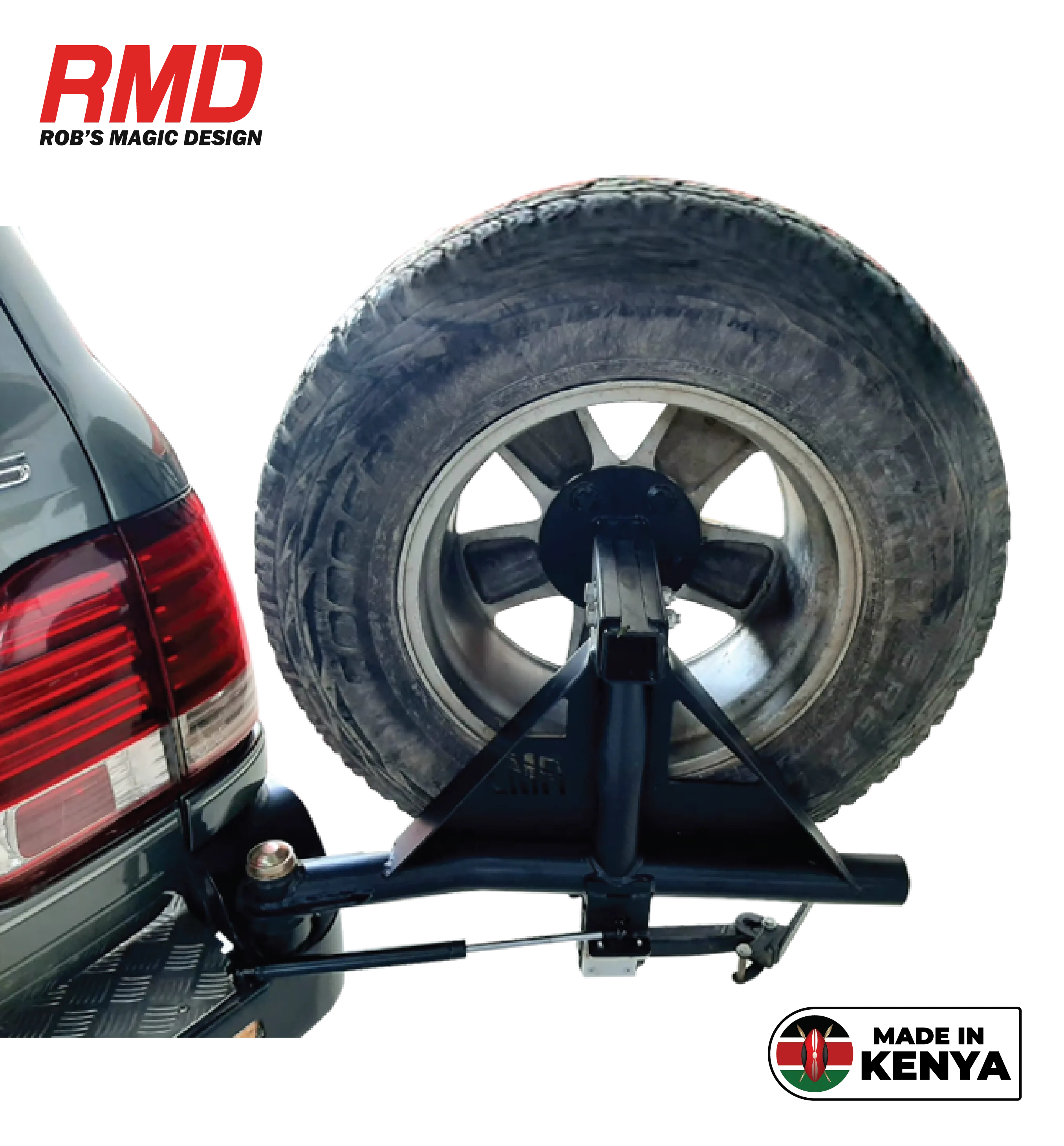Toyota Land Cruiser 100 Rear Tyre Carrier (Right Hand Side) Require Rear Bar (RB8)) - Image 3