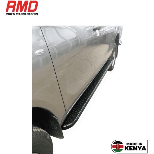 Toyota Hilux (+2011) LAN 15/25 Side Step Steel Black (Set) (To Suit T15)