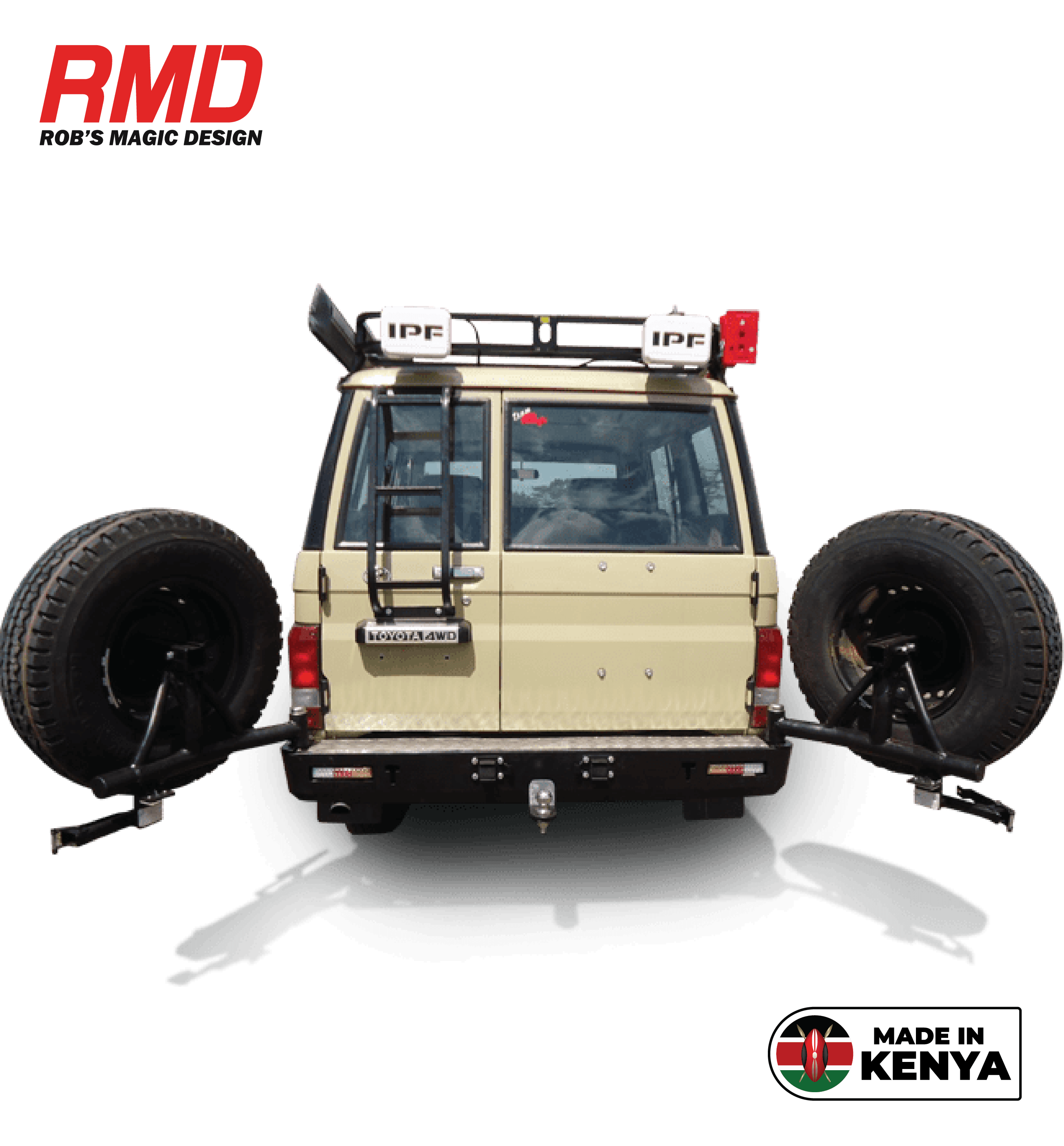 Toyota Land Cruiser 79 Rear Tyre Carrier (Right / Left Hand Side) (with RB8 Only) - Image 3