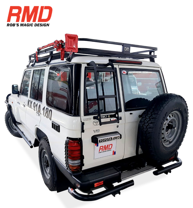Toyota Land Cruiser 76/78 Body Mount Tyre Carrier - Image 3