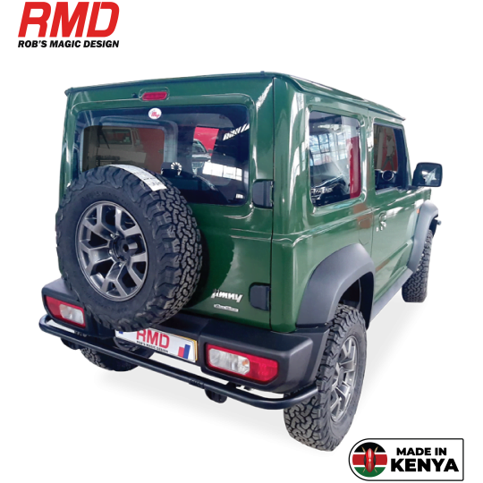 Suzuki Jimny 2dr (+2019) Rear Tubular Bar Wrap Around with Jacking Points to Suit O.E Bumper