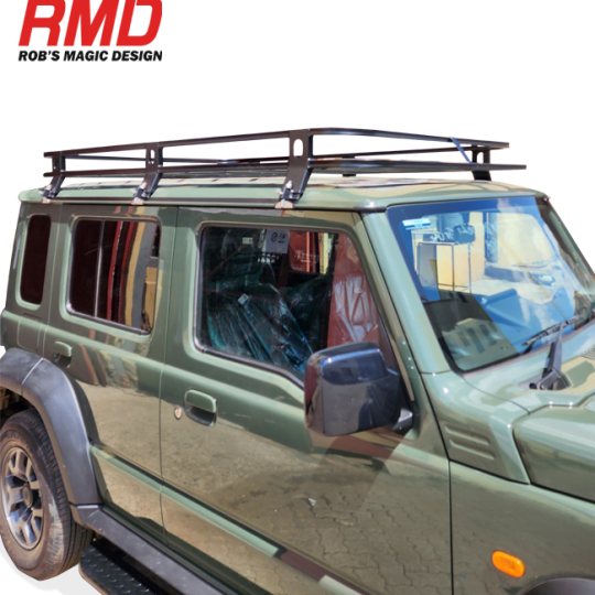 Suzuki Jimny 5dr (+19) RMD Roof Rack Steel Black 6 Leg