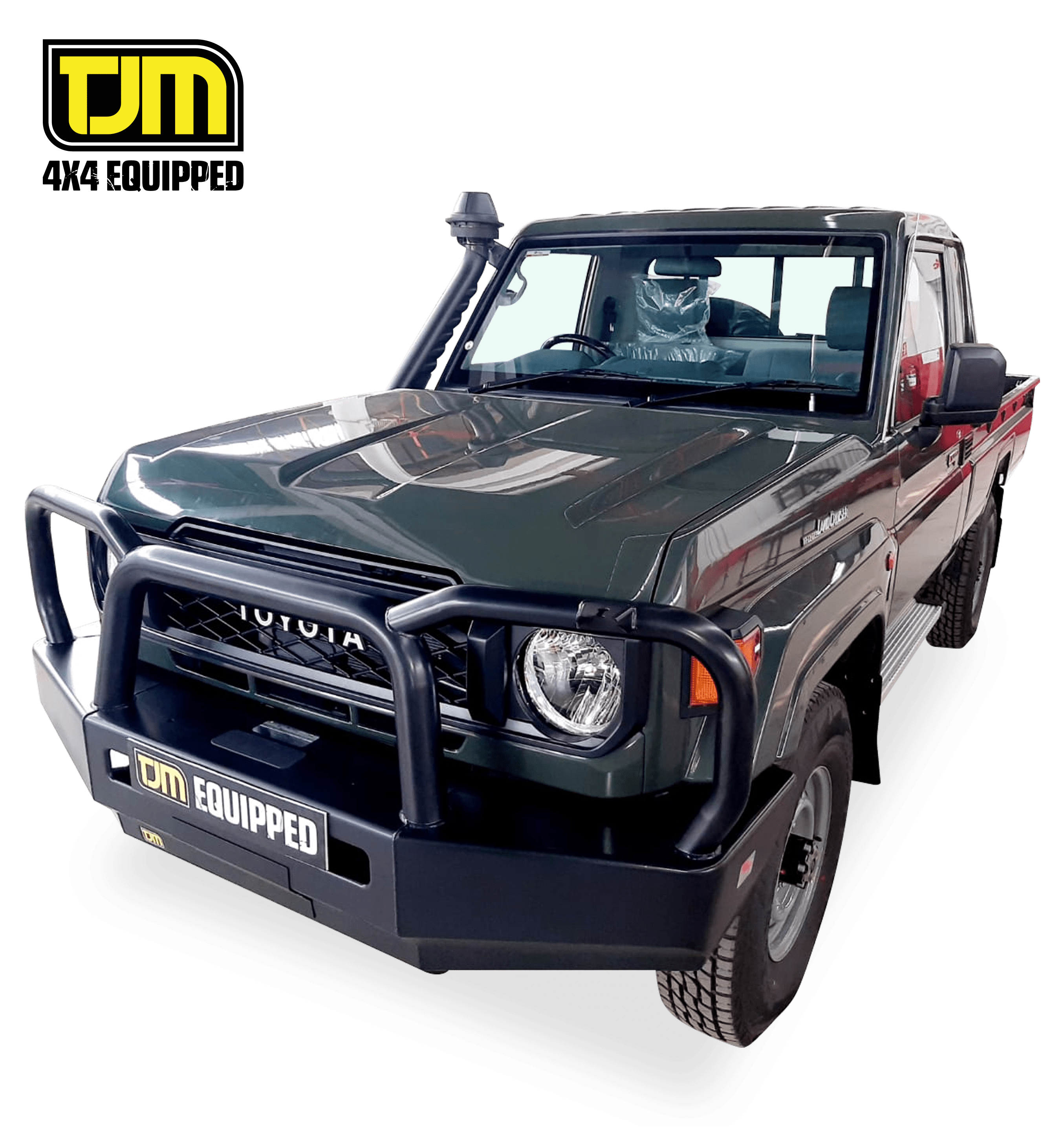 Toyota Land Cruiser 76/78/79 (+2022) TJM Bull Bar T15 Steel Black Budget Bar