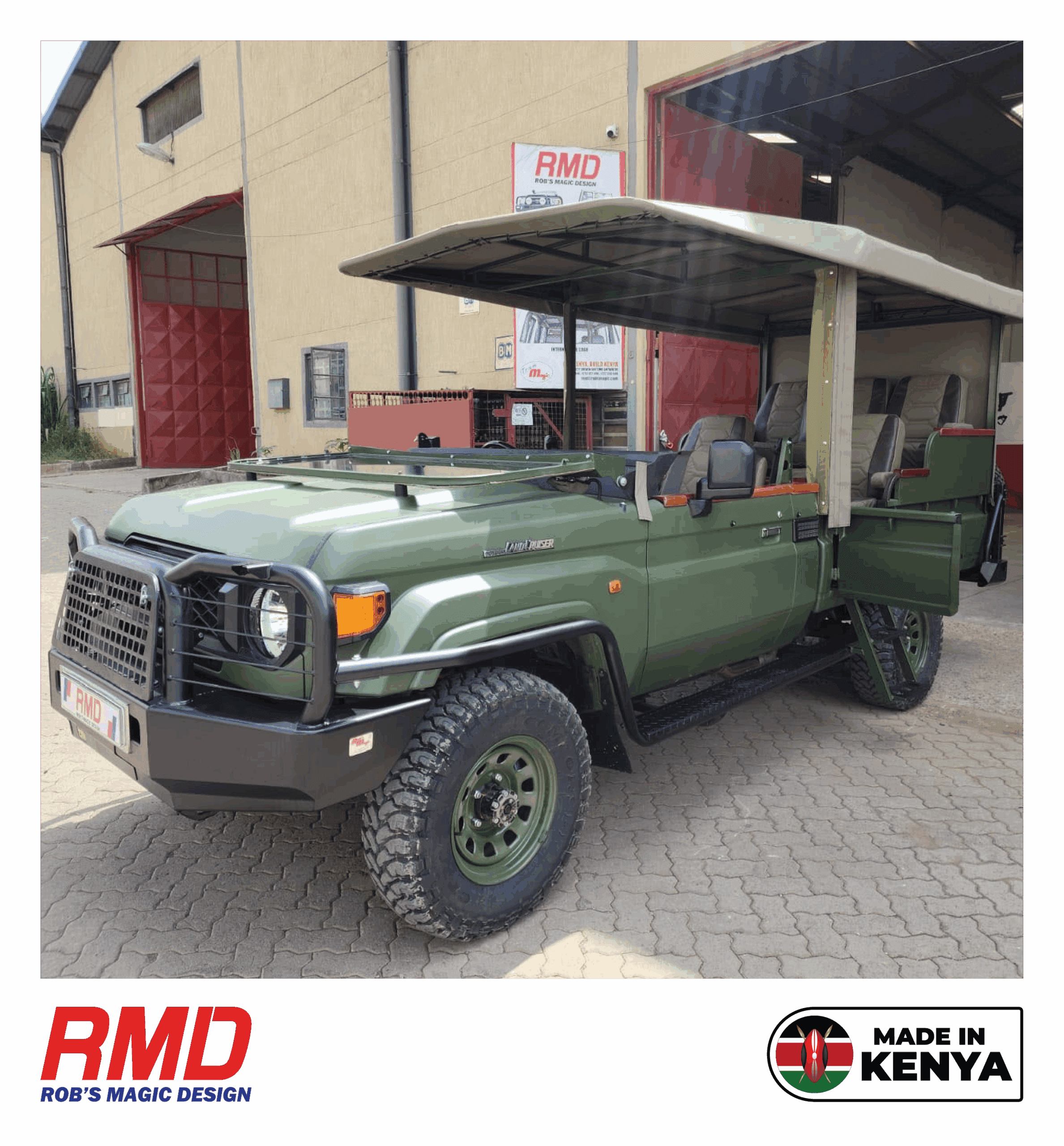 AMBOSELI LUXURY - 4/5/6 SEATER STANDARD TRAY (Open Game Viewer - Land Cruiser 79)