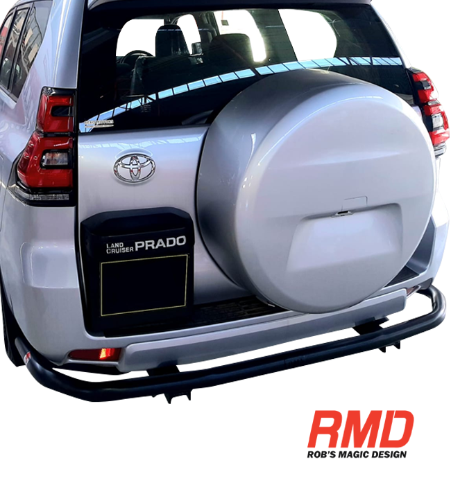 Toyota Prado LJ150 (+2009) Rear Tubular Bar Wrap Around with Jacking Points